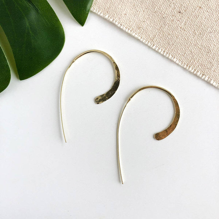 Oblique Earrings - Gold