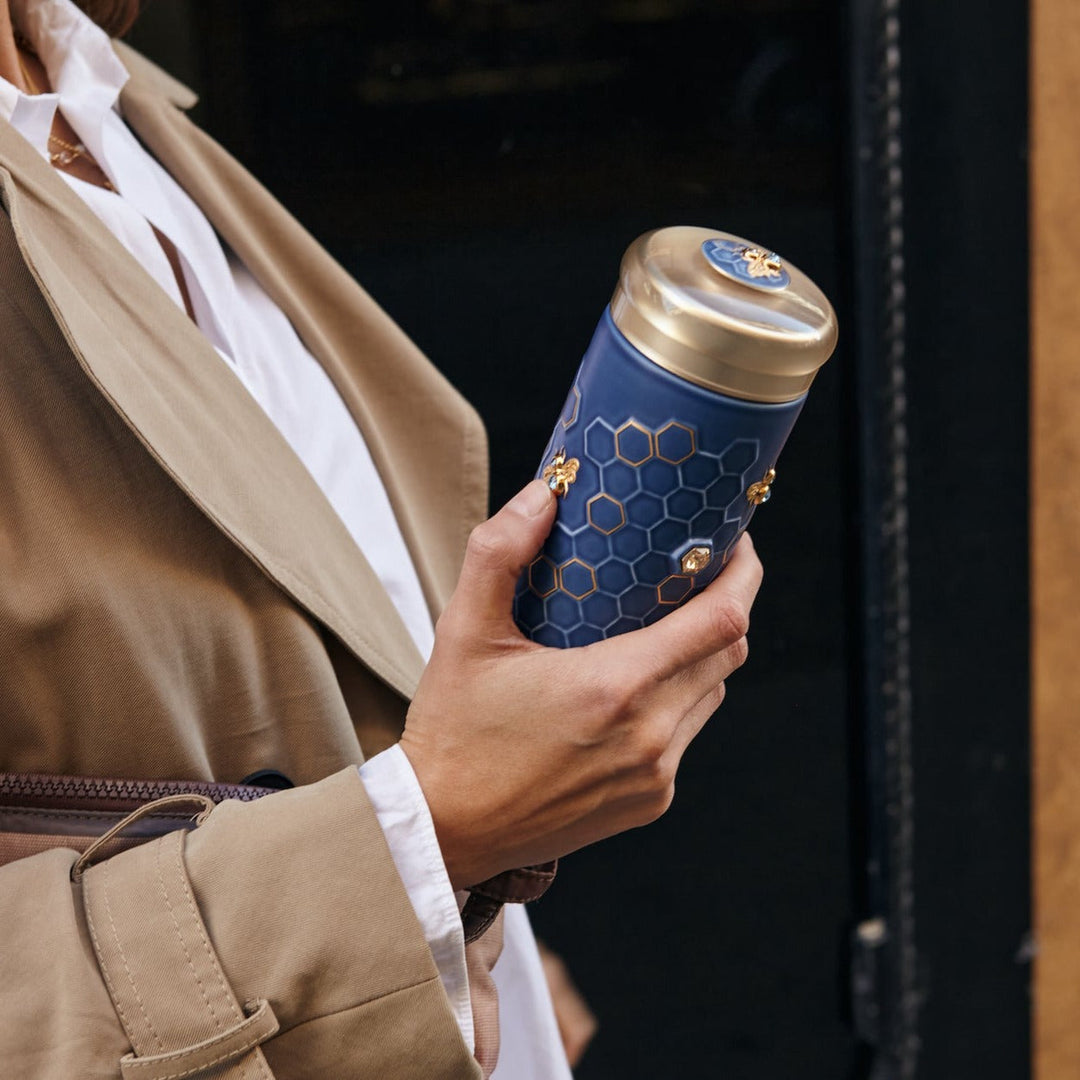 Honey Bee Travel Mug with Crystals