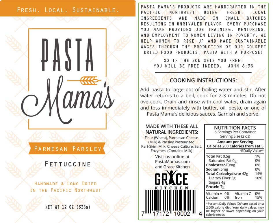 Parmesan Parsley Fettuccini by Pasta Mama's