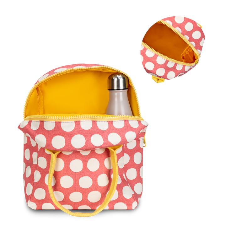 Zipper Lunch Bag - Dot Pink