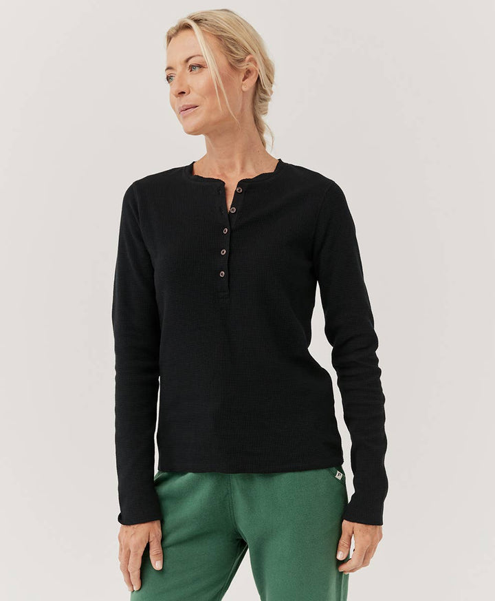 Thermal Waffle Henley