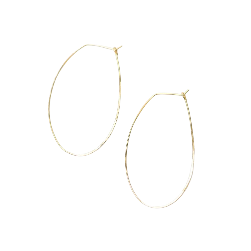 Azmera Hammered Loop Earrings