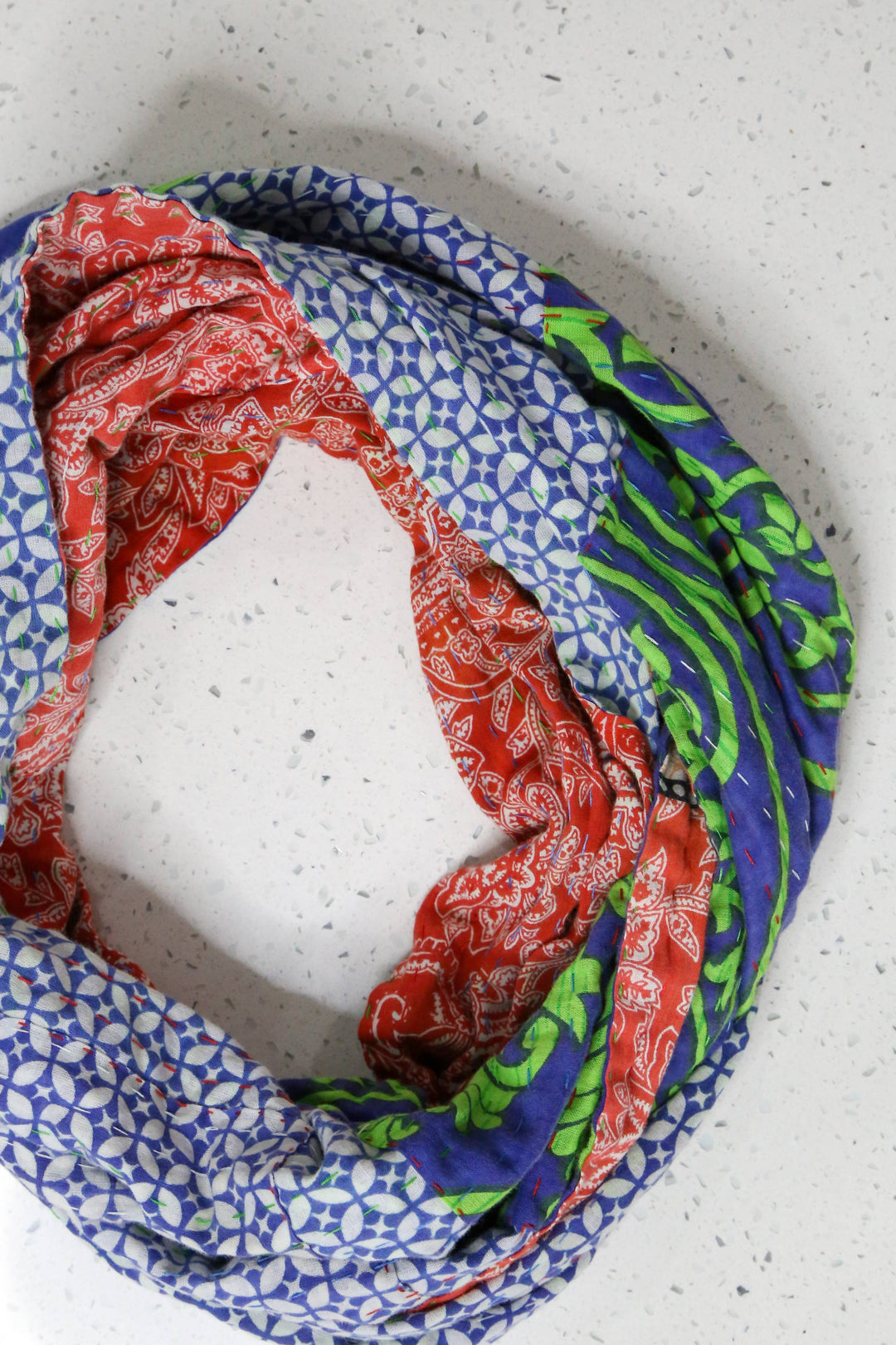 Kantha Infinity Scarf