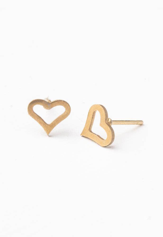Filled With Love Studs - Ethical Trade Co