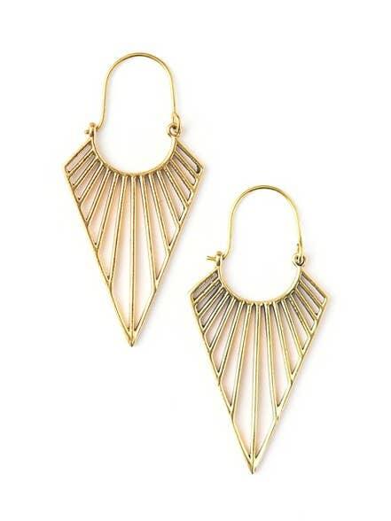 Geometric Triangle Hoops - Ethical Trade Co