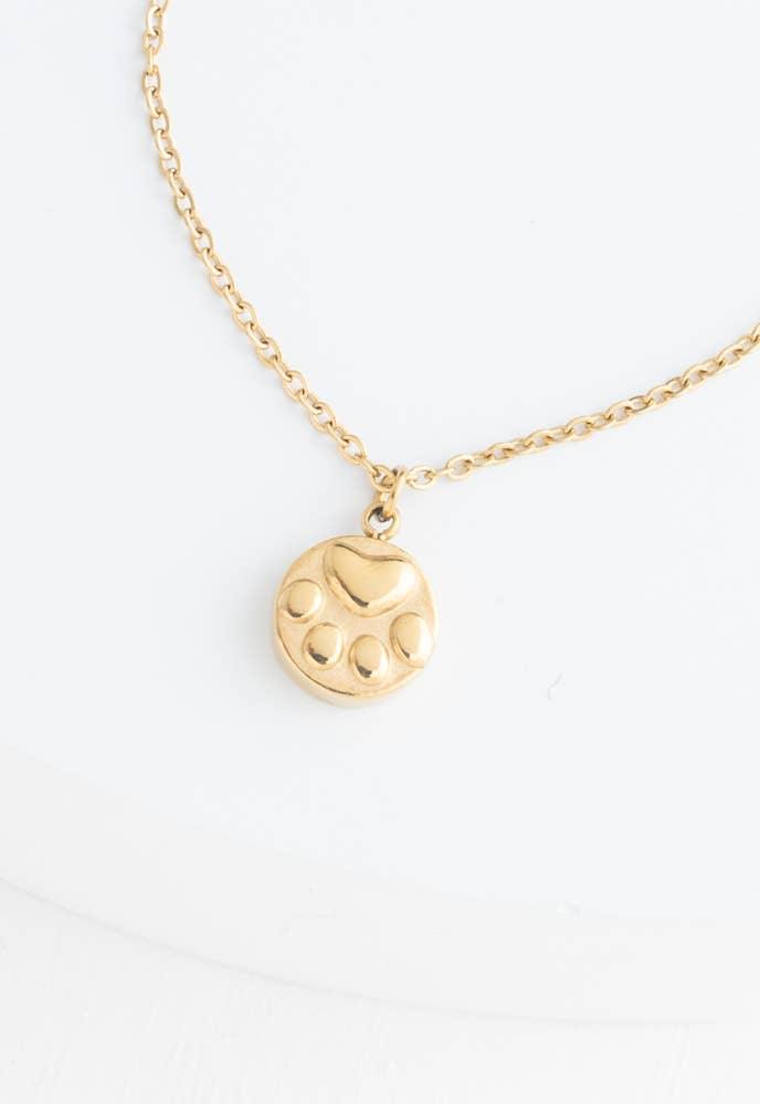 Girl’s Best Friend Paw Print Necklace - Ethical Trade Co