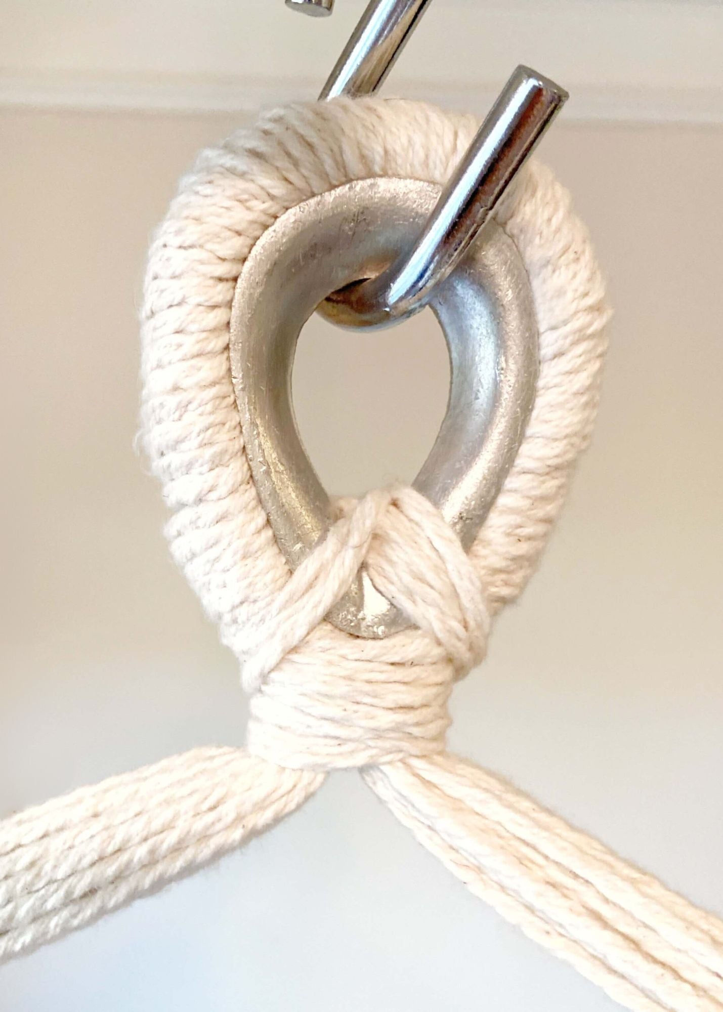 White Woven Macrame Hammock Chair | DIANA