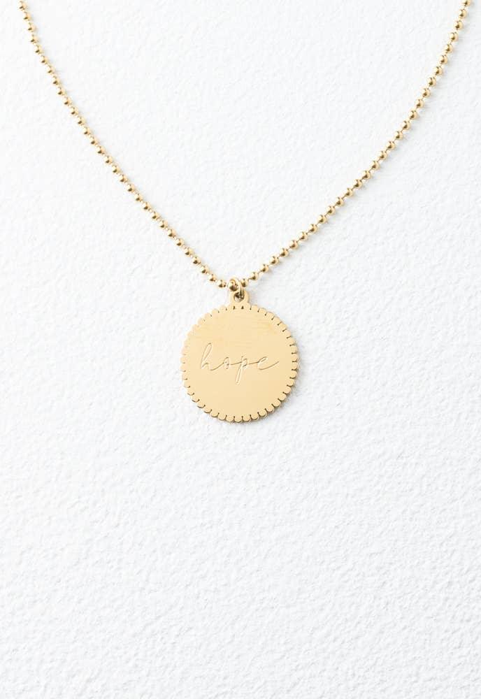 Hope Pendant Necklace - Ethical Trade Co