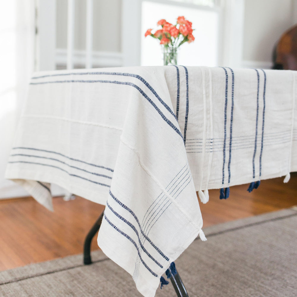 Ribbons Cotton Tablecloth