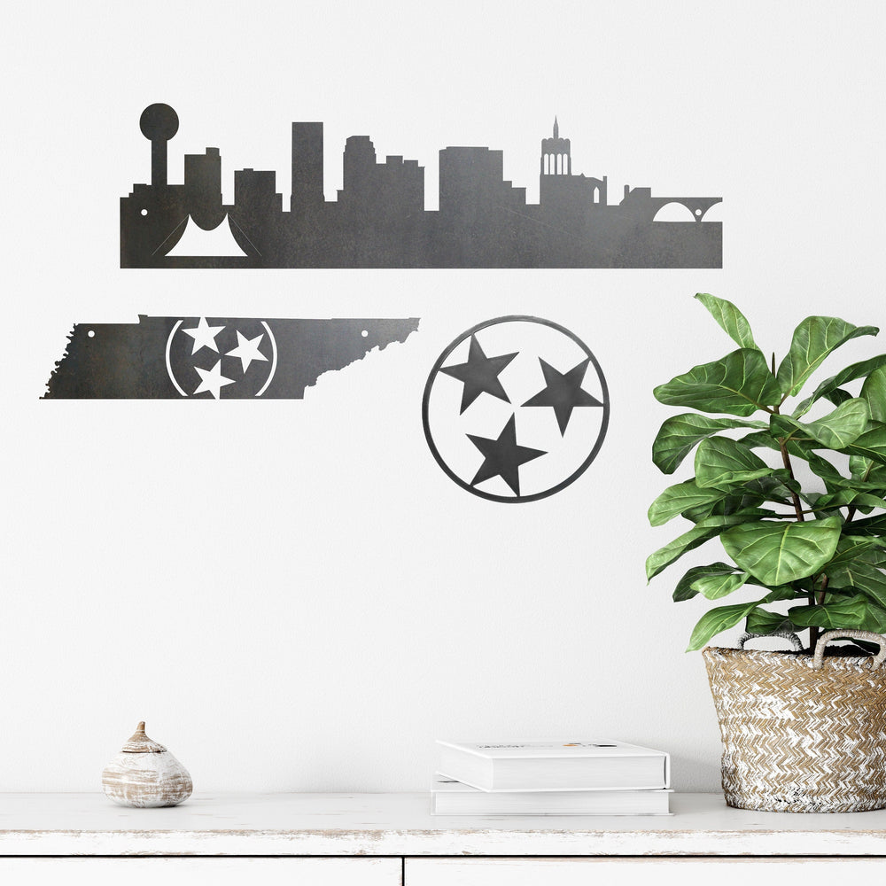 Knoxville Skyline Metal Art Small