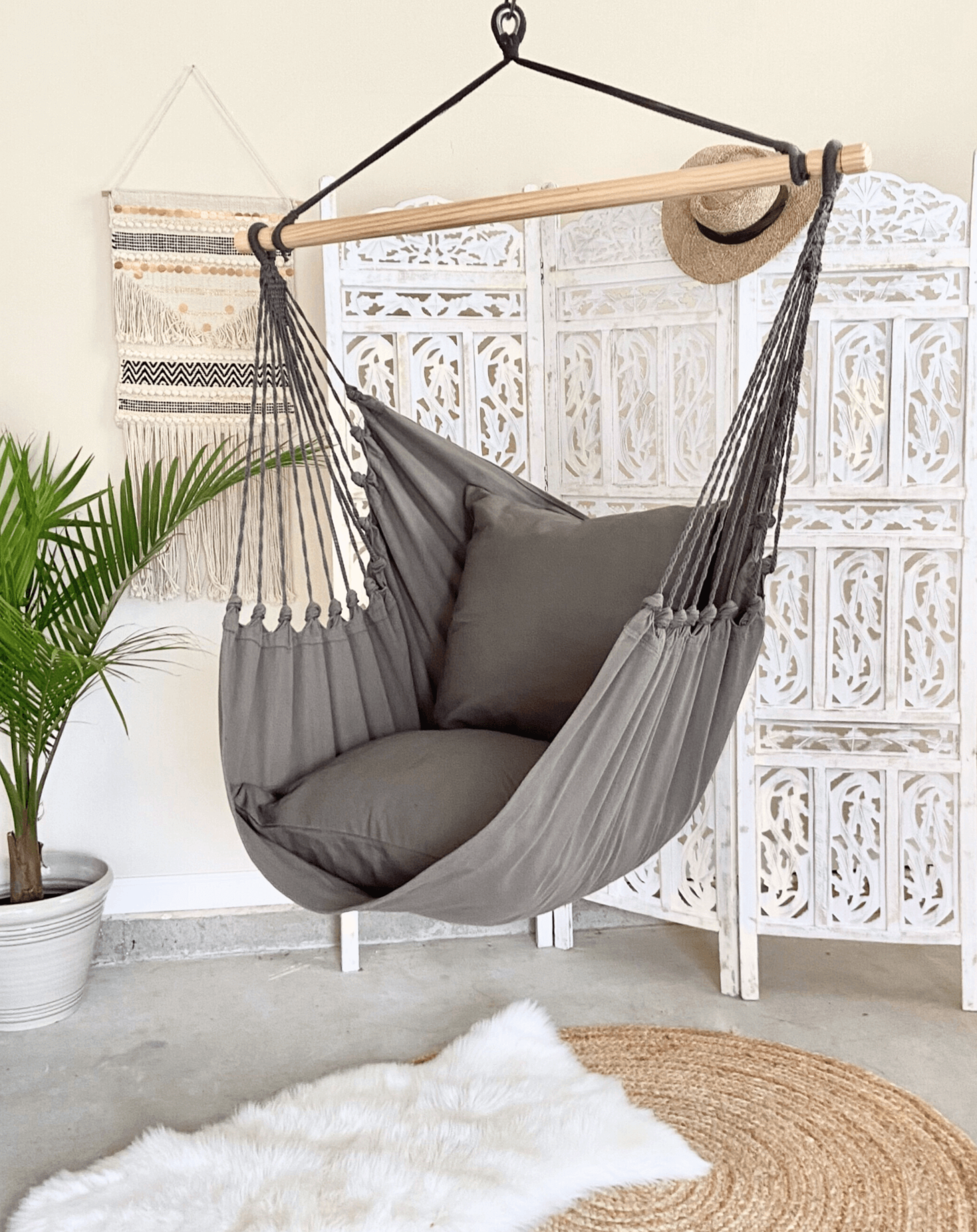 Gray Hammock Chair Swing  | CLASSIC GRAY