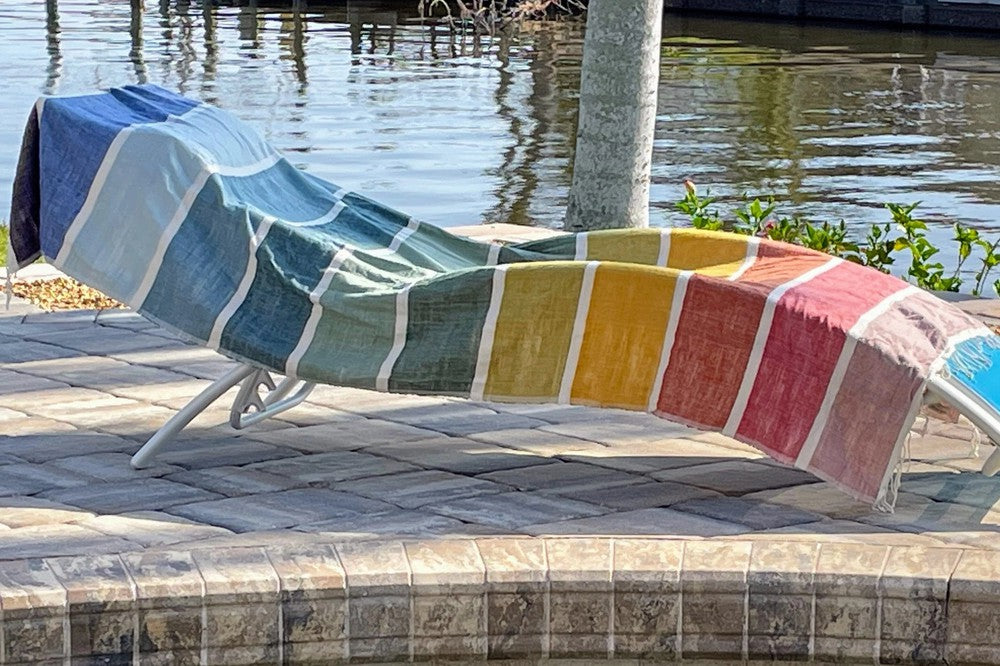 Kalam Handwoven Ethiopian Cotton Beach Towel