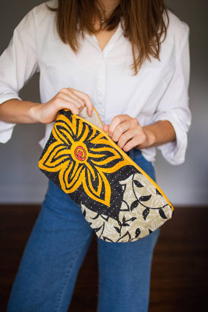 Kantha Cosmetic Bag - Ethical Trade Co