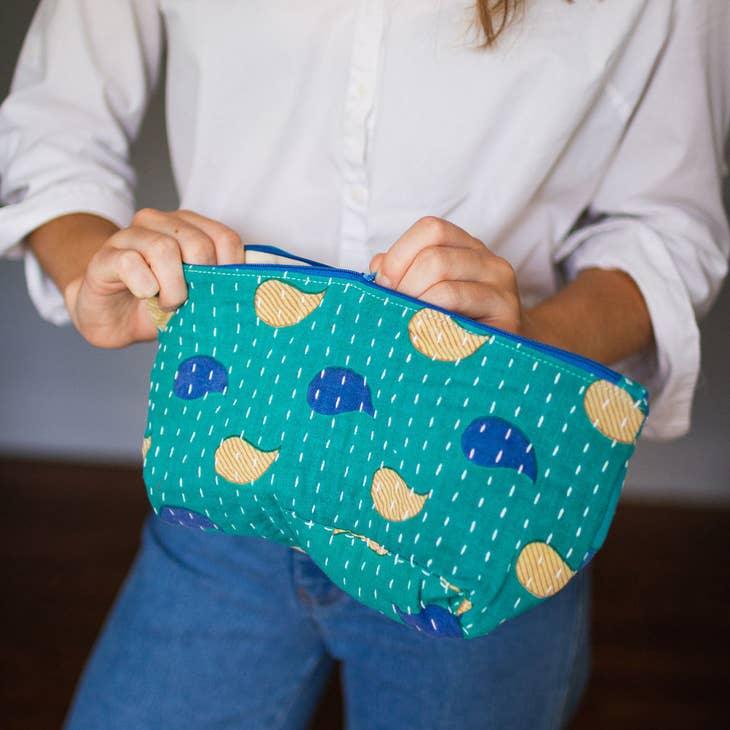 Kantha Cosmetic Bag - Ethical Trade Co