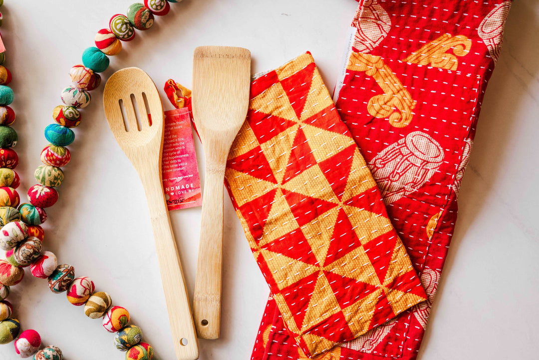 Kantha Kitchen Towel - Ethical Trade Co