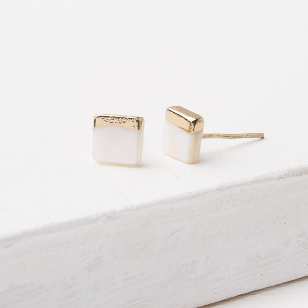 Kelly Mother of Pearl Stud Earrings - Ethical Trade Co