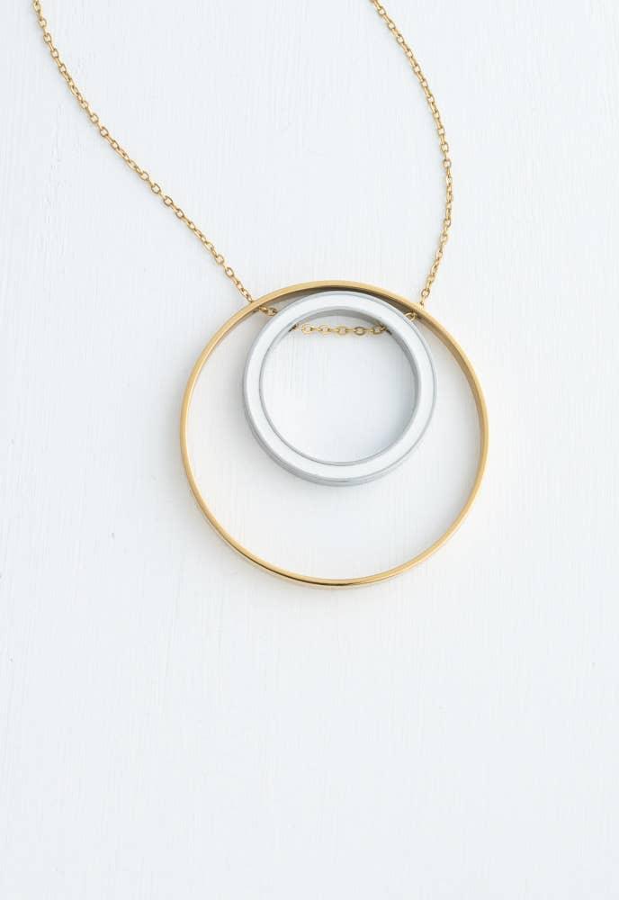 Lisa Circle Necklace - Ethical Trade Co