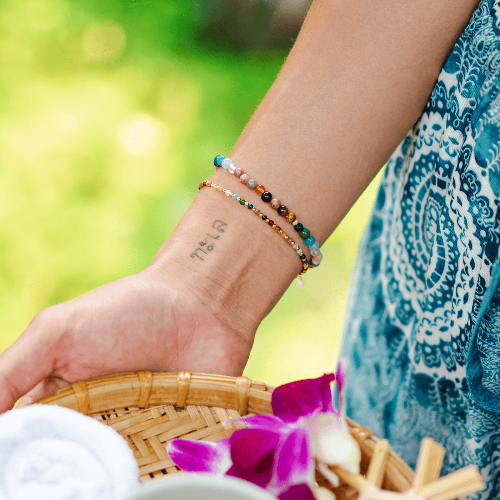 Master Healer 2mm Metal Accent Healing Bracelet