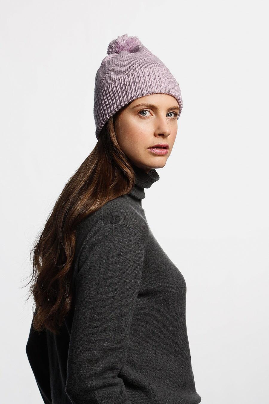 Merino Pom Pom Hat - Ethical Trade Co