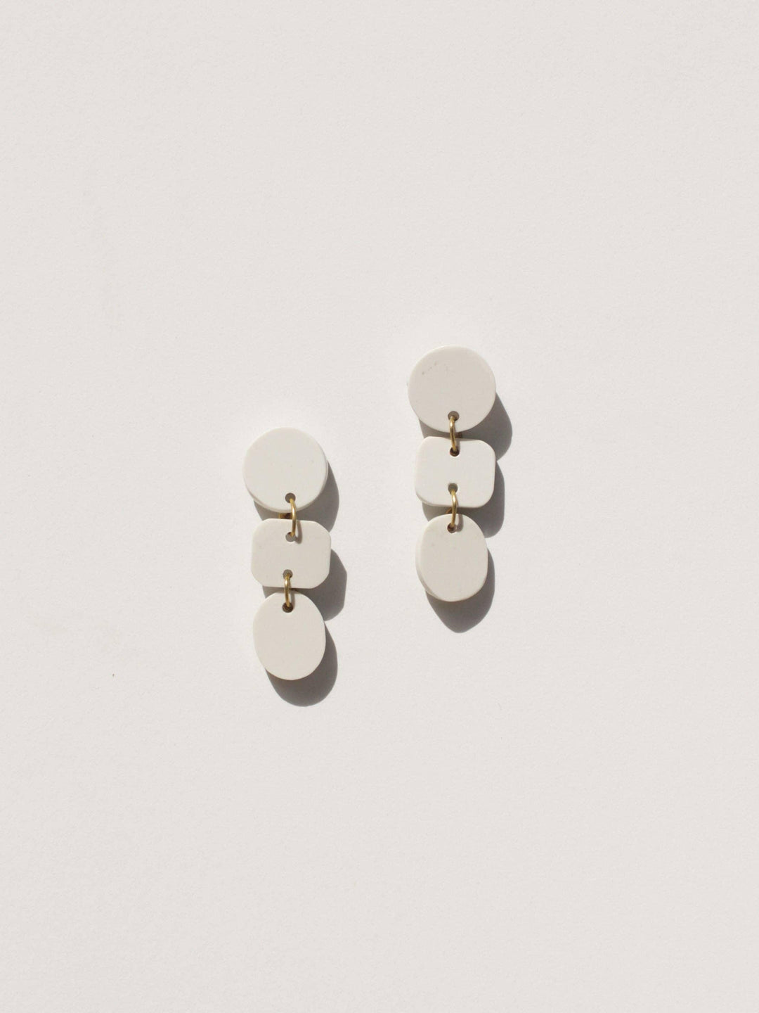 Mojave Triad Earrings Bone - Ethical Trade Co