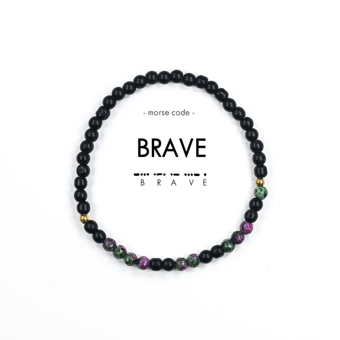 Morse Code Bracelet | BRAVE - Ethical Trade Co