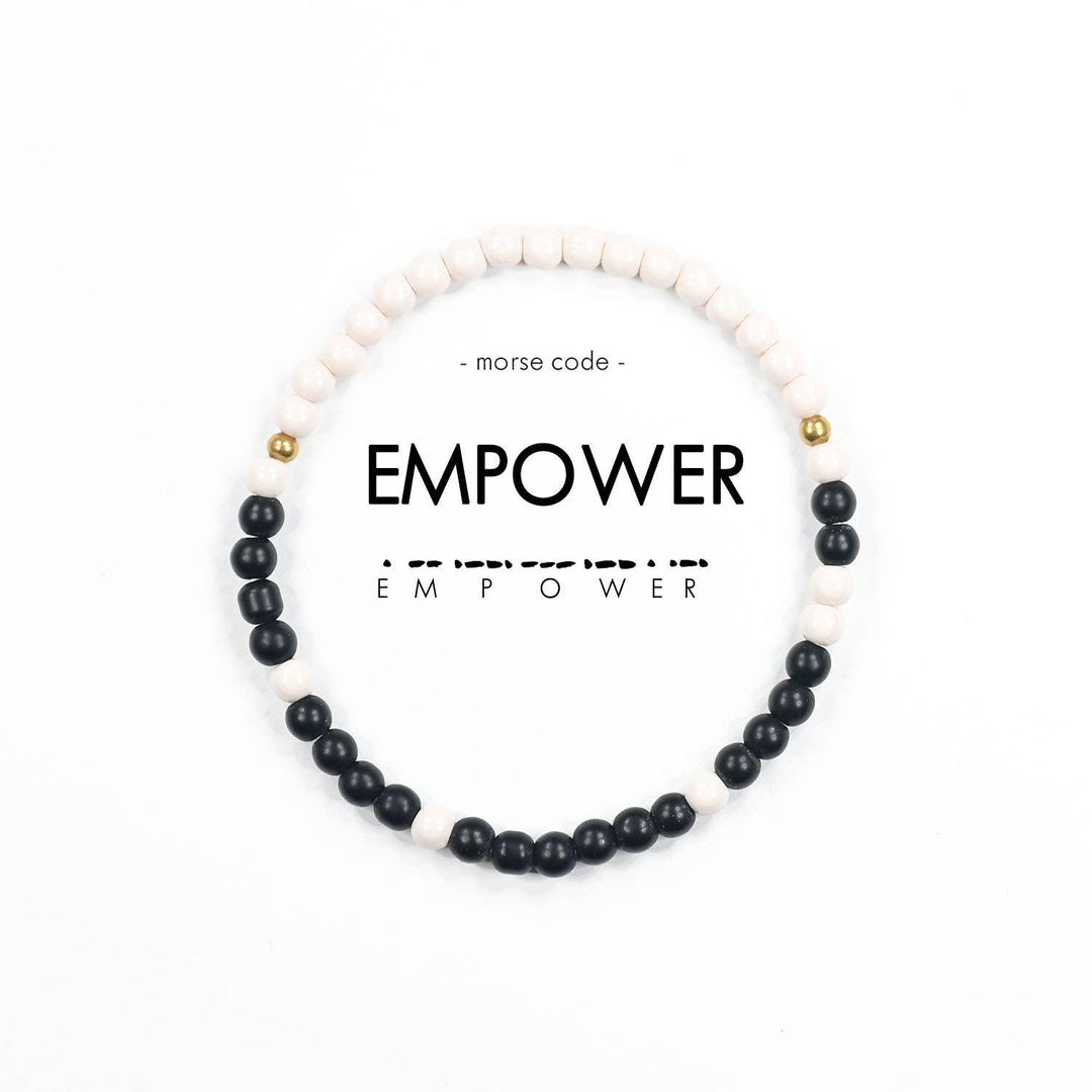 Morse Code Bracelet | EMPOWER - Ethical Trade Co