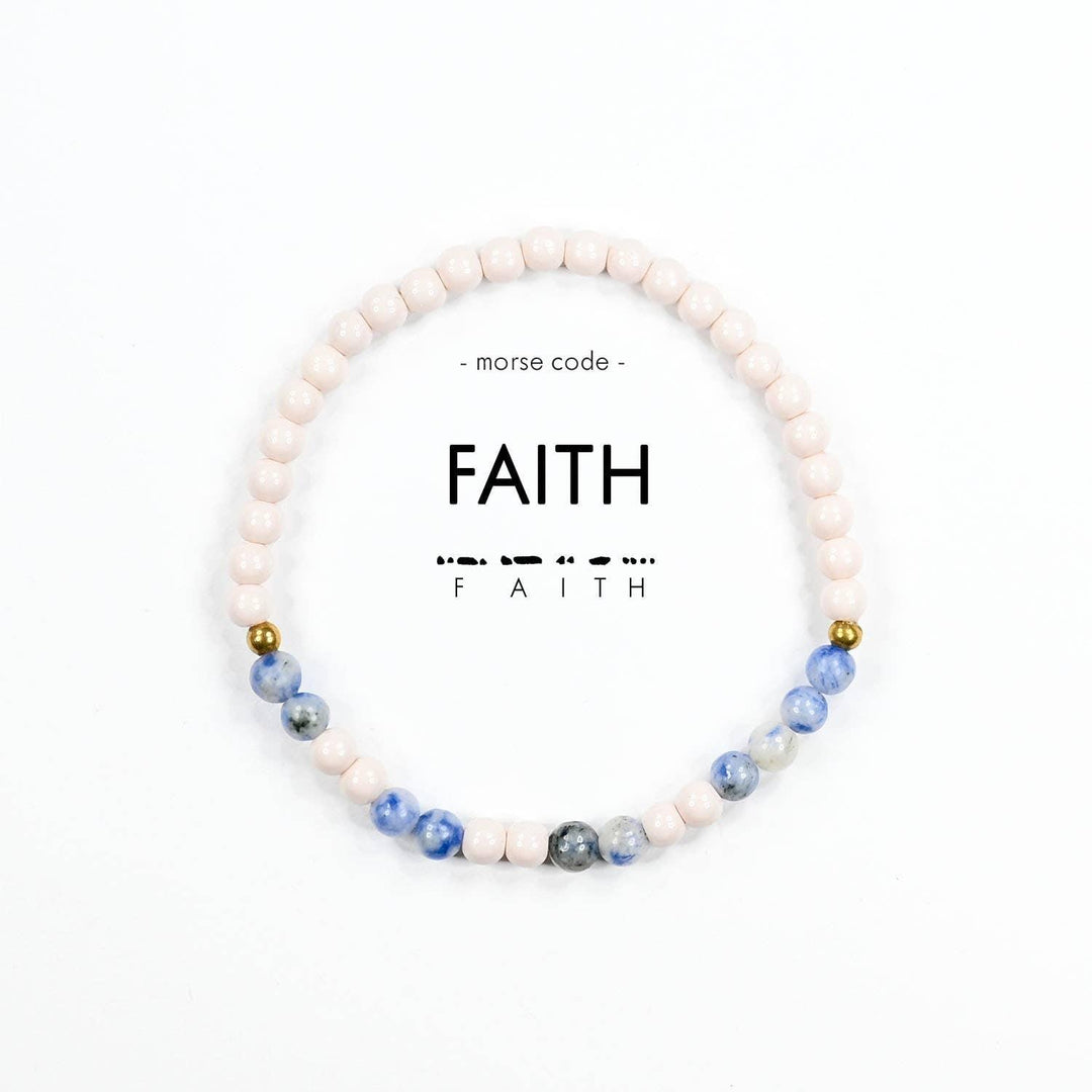 Morse Code Bracelet | FAITH - Ethical Trade Co