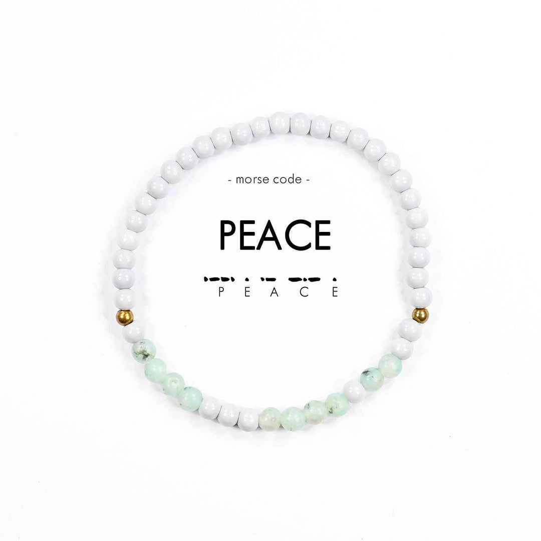 Morse Code Bracelet | PEACE - Ethical Trade Co