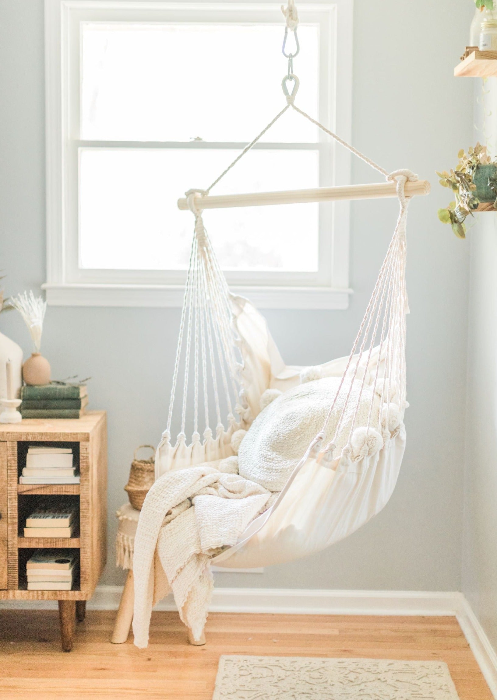 Junior Classic White Hammock Chair Swing  | CLASSIC Jr.