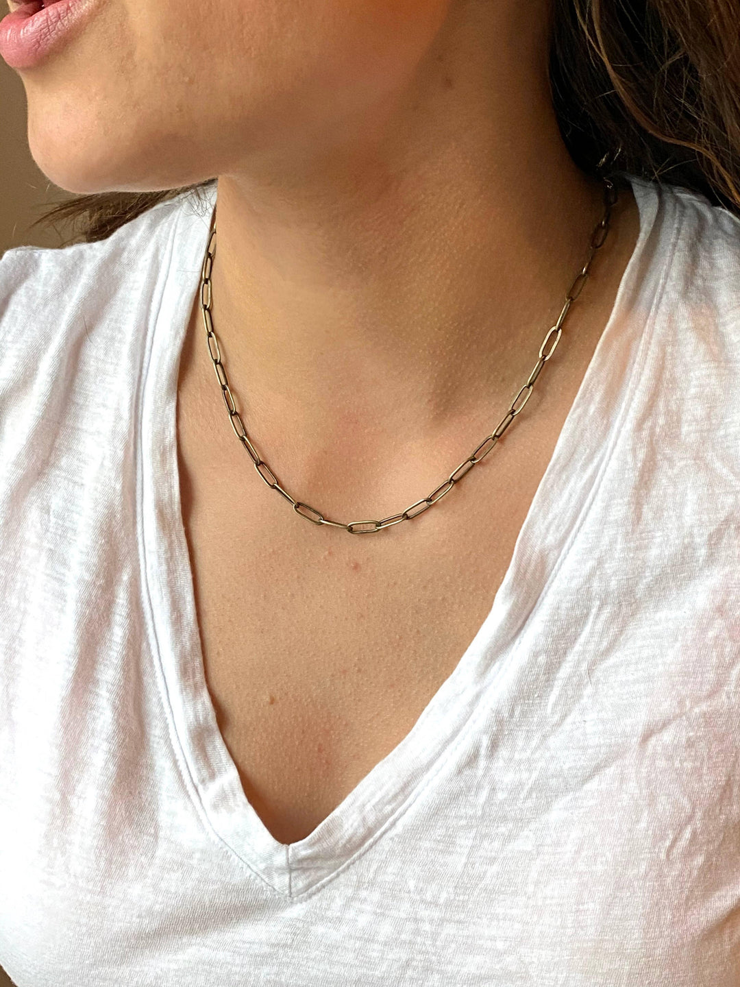 Paper Clip Chain Necklace - Ethical Trade Co