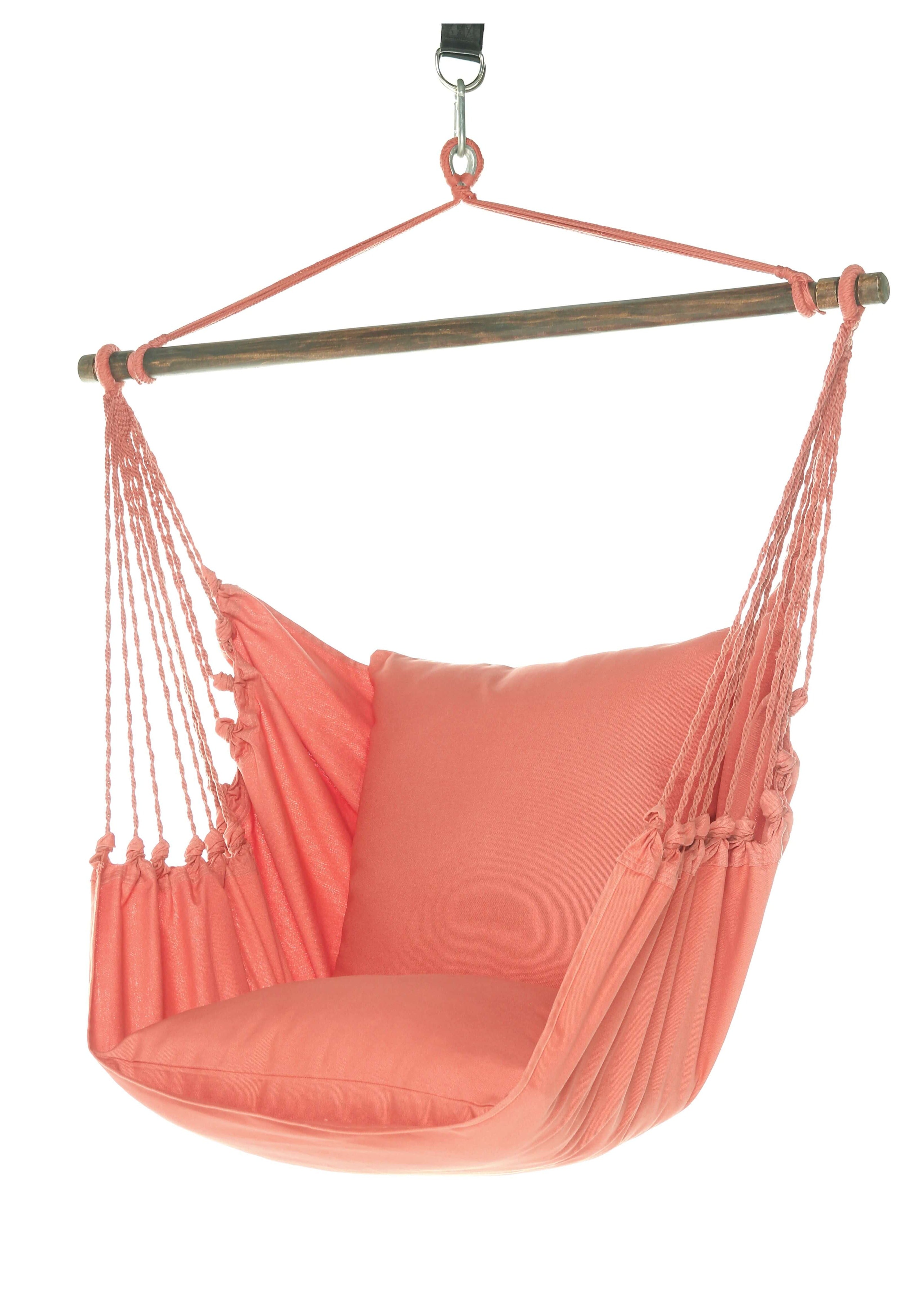 Classic Coral Pink Hammock Chair Swing | CORAL PINK