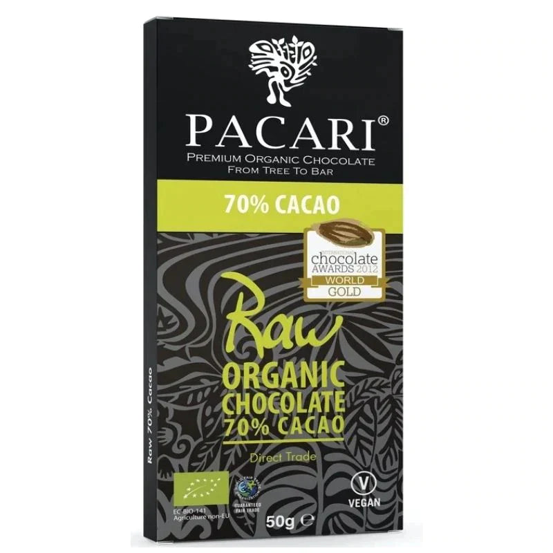 Raw Unroasted Organic Chocolate Bar 70% - Ethical Trade Co