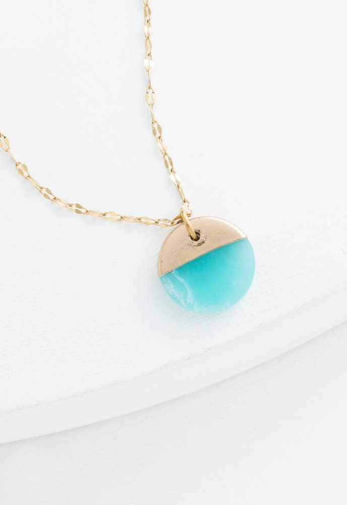 Refresh Necklace in Aqua - Ethical Trade Co