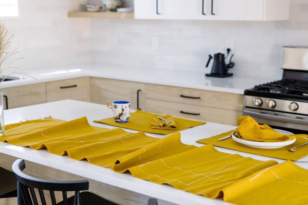 Rift Valley Handwoven Ethiopian Cotton Table Runner