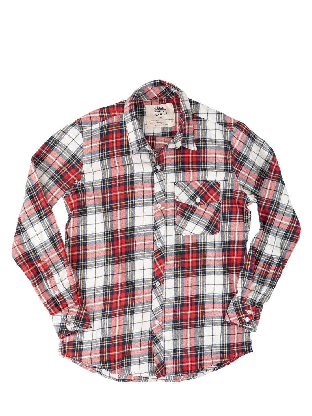 Scotch Plaid Unisex Classic Flannel Shirt - Ethical Trade Co