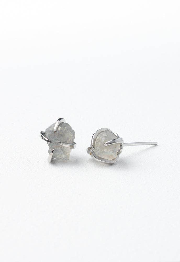 Shine Silver Studs in Dusk - Ethical Trade Co