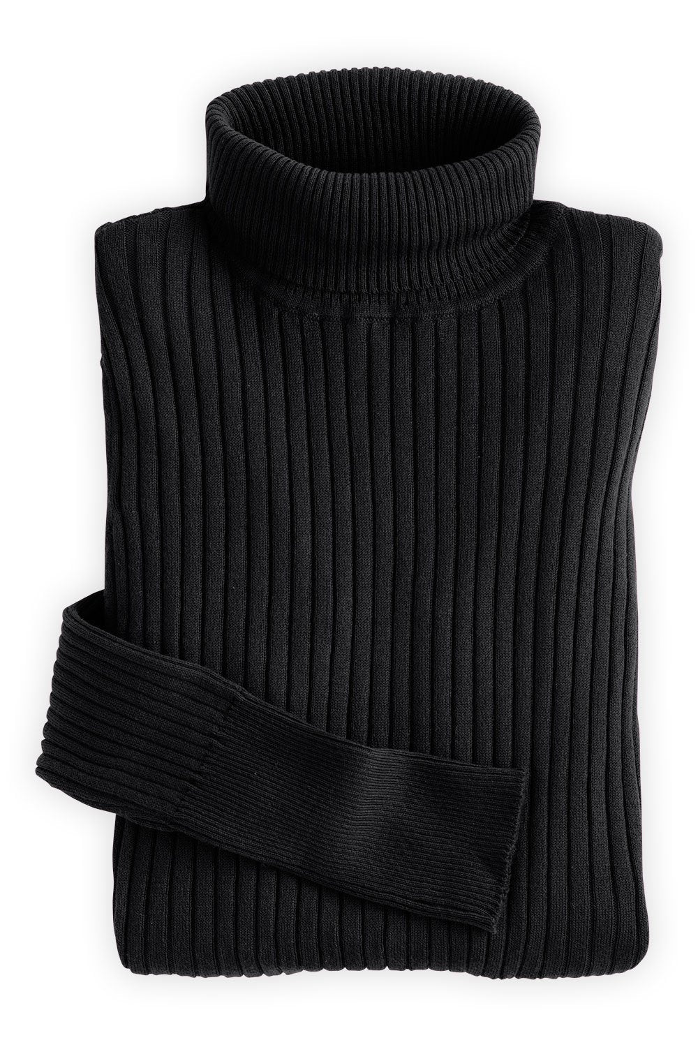 Women's Organic Cotton Ribbed Turtleneck Sweater