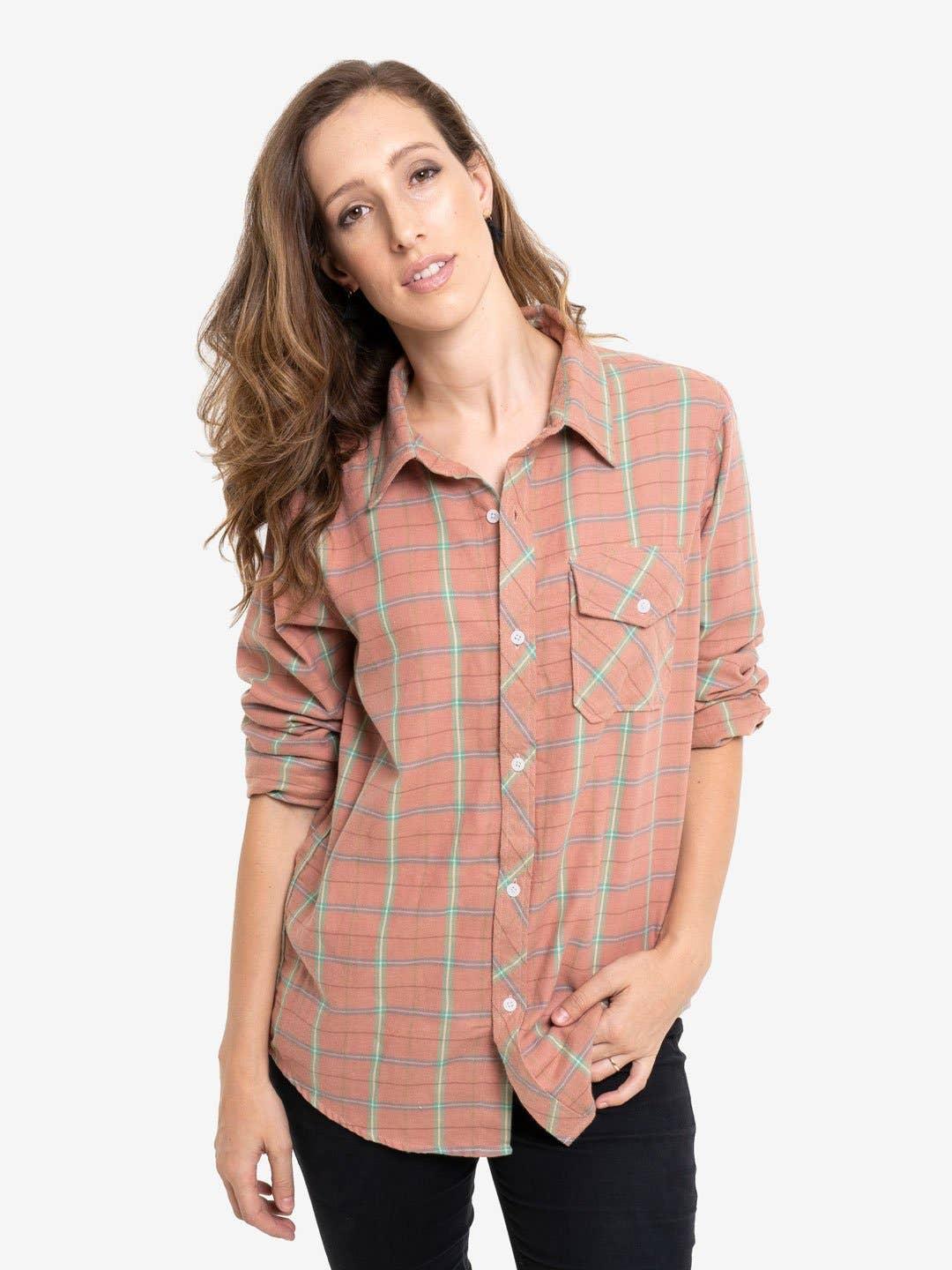 Spring Plaid Unisex Classic Flannel Shirt - Ethical Trade Co