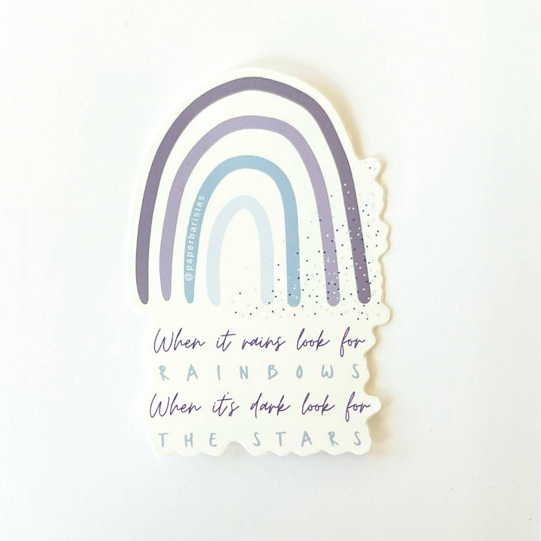 Sticker | Look for rainbows. Look for stars. - Ethical Trade Co