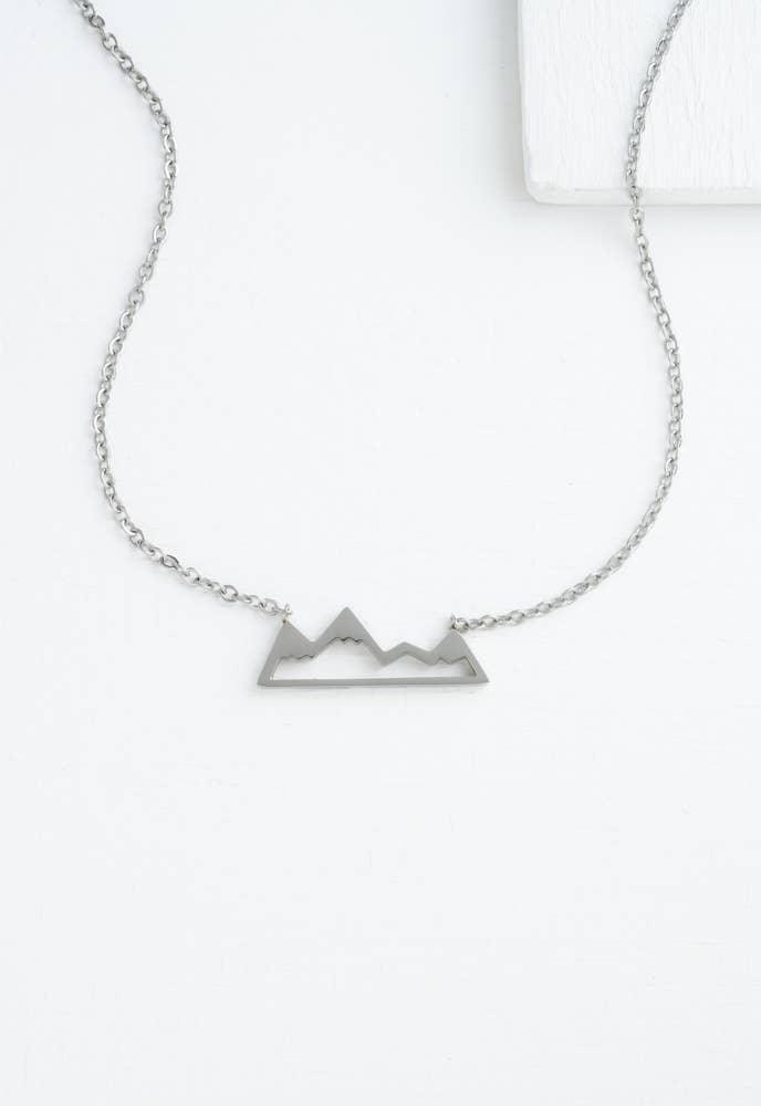 Summit Necklace in Silver - Ethical Trade Co