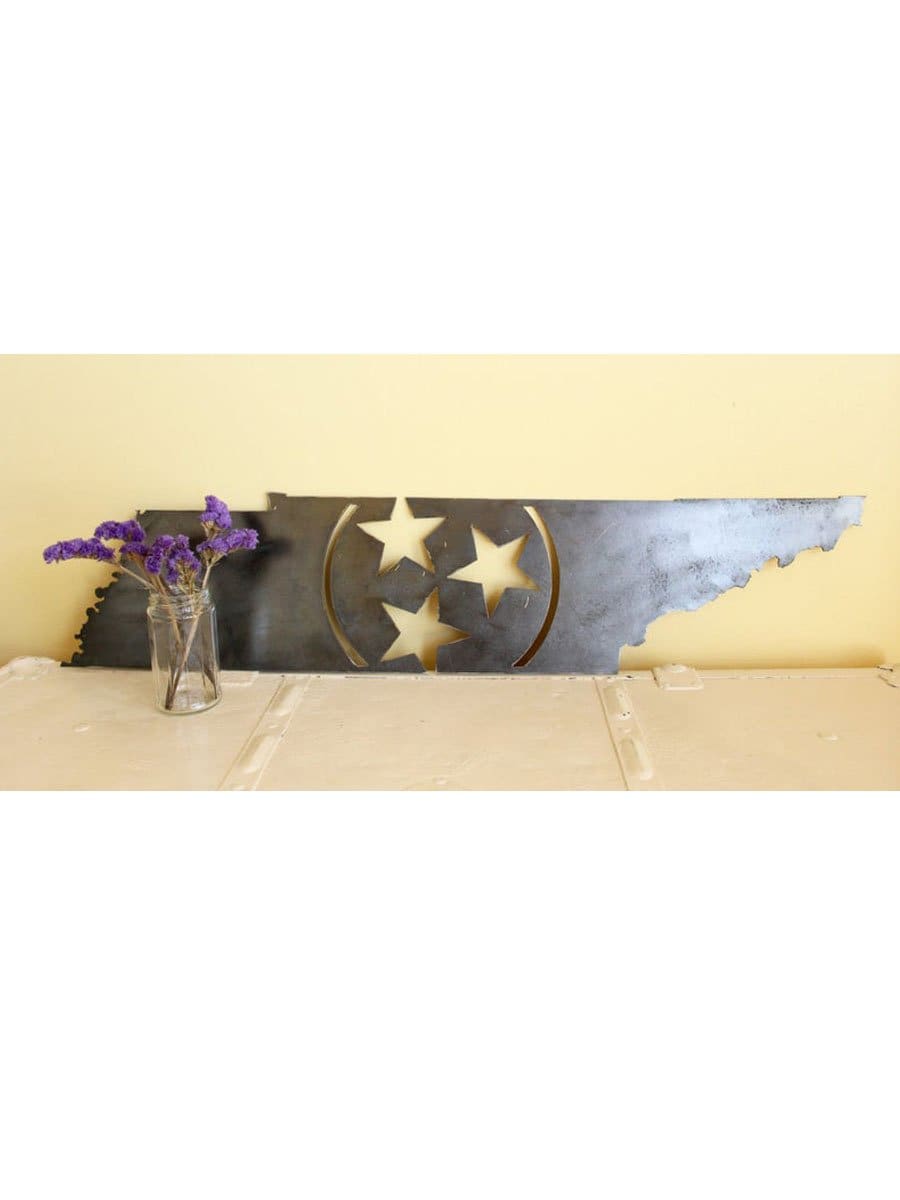 Tennessee Tri-Star Metal Art