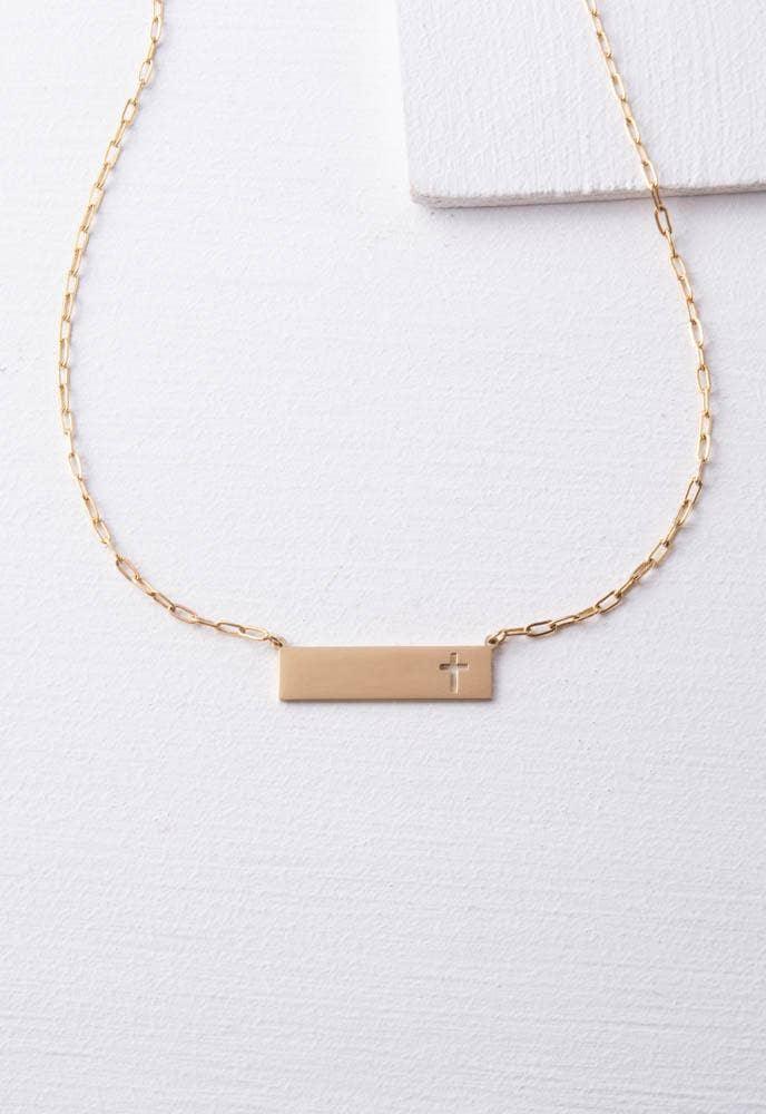 Tree of Life Cross Necklace in Gold - Ethical Trade Co