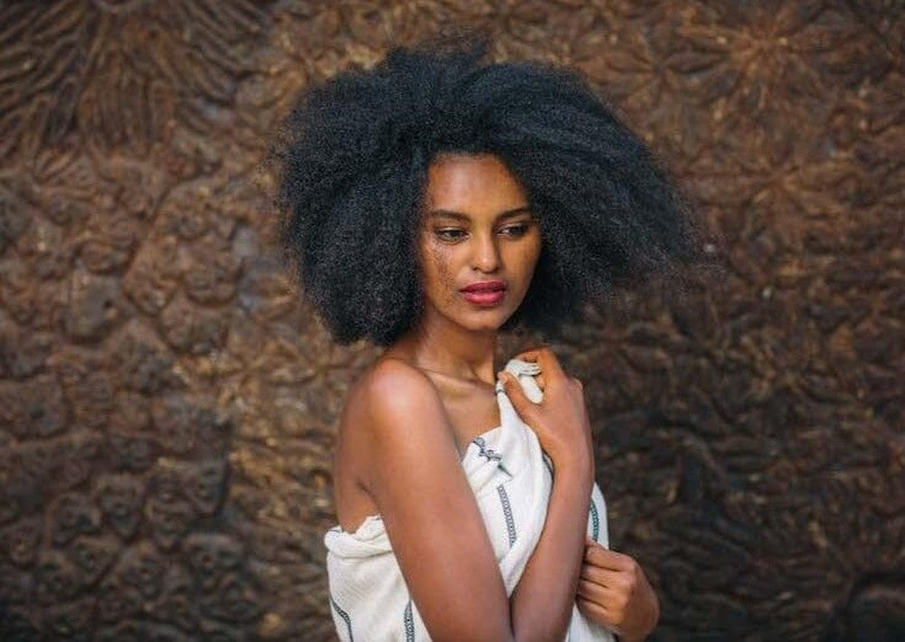 Wari Handwoven Ethiopian Cotton Waffle Bath Towel