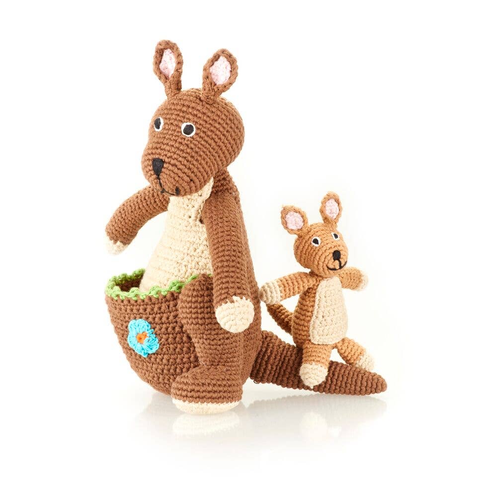 Stuffed Animal - Kangaroo with Baby Kanga