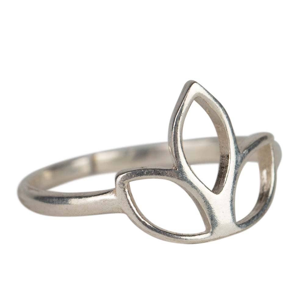 Silver Lotus Ring